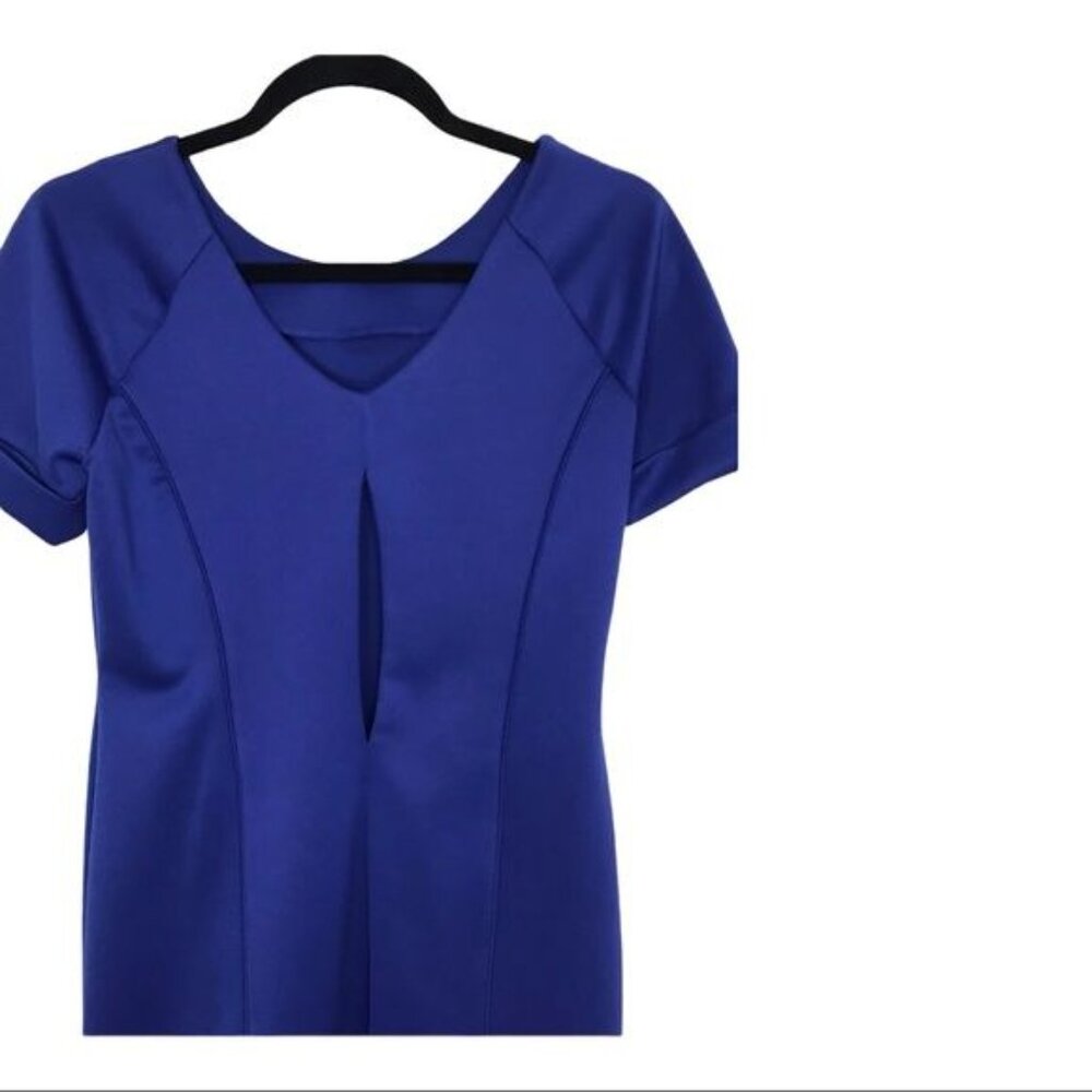 Green Envelope Sheath Dress NWT Casual Couture Cobalt Blue Dress Women’s Medium - Picture 10 of 11